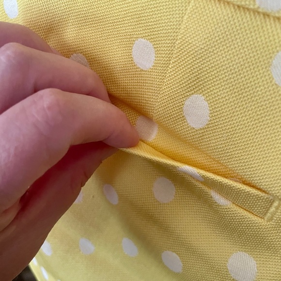 NWT Ann Taylor Petite Signature shorts pockets 3.5” inseam 4P yellow white dot - Picture 6 of 10